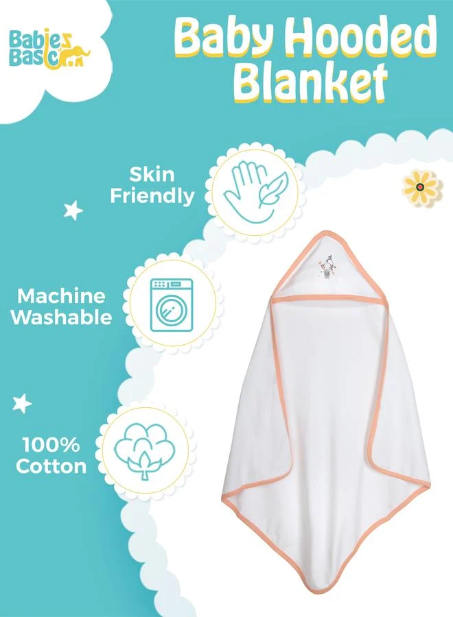 بابيز_بيسك بطانية 100% قطن لحديثي الولادة – 75×75 سم